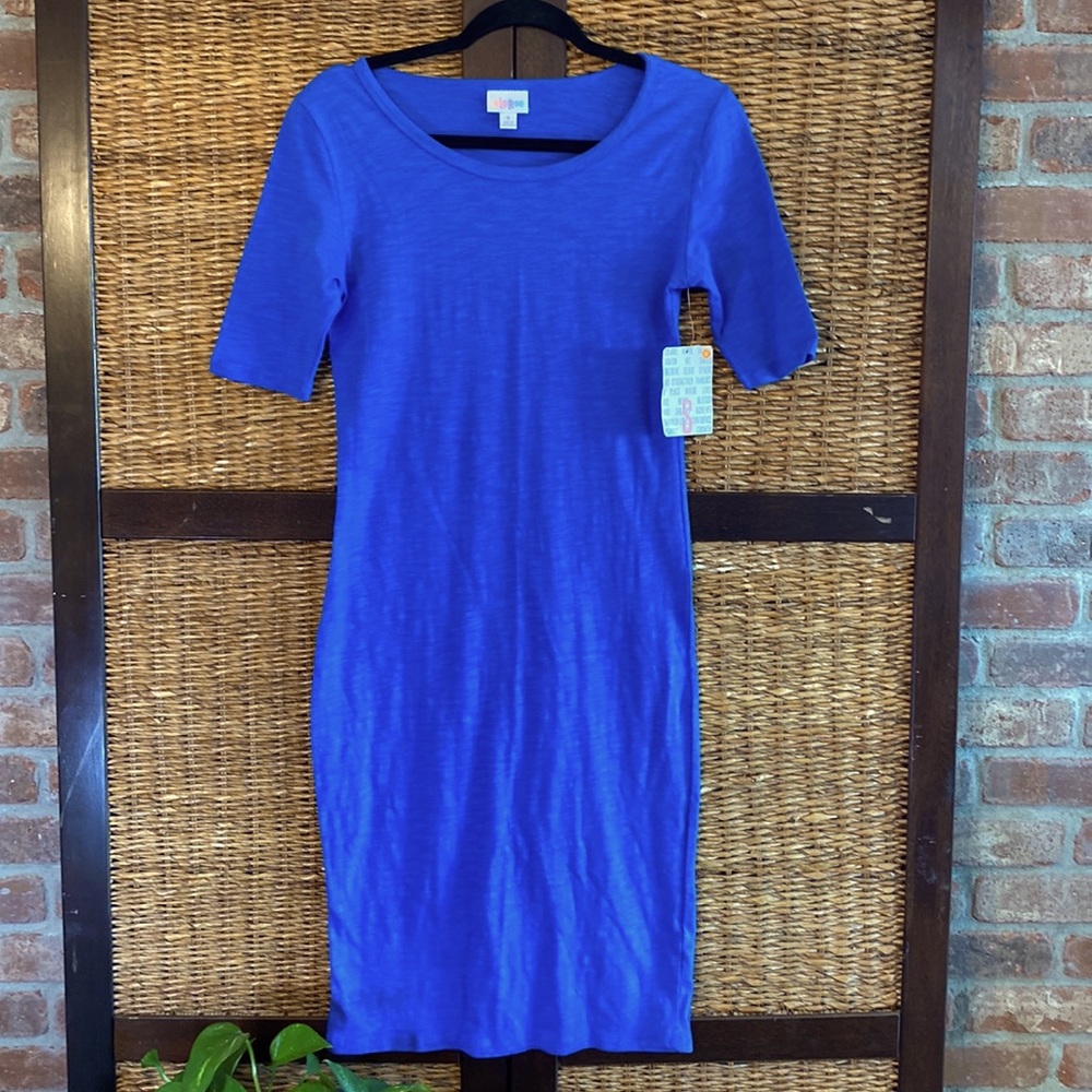 lularoe royal blue size small t-shirt dress